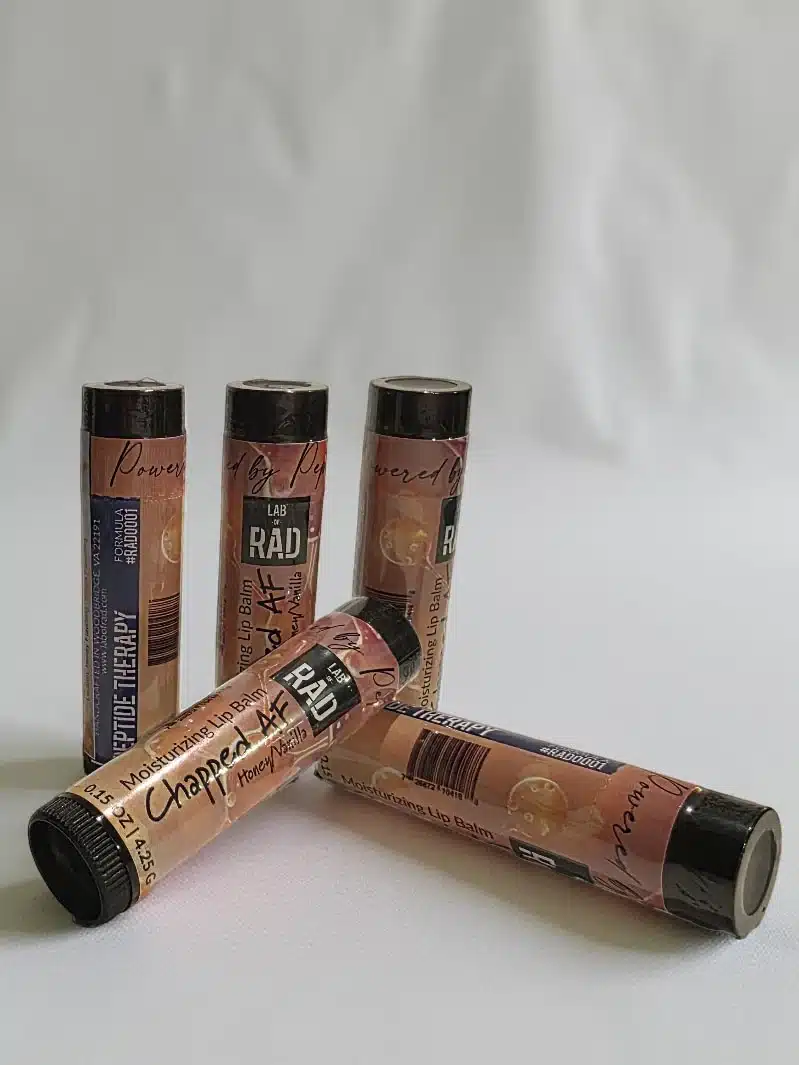 lip balm, moisturizing lip balm, ChappedAF, peptide lip balm
