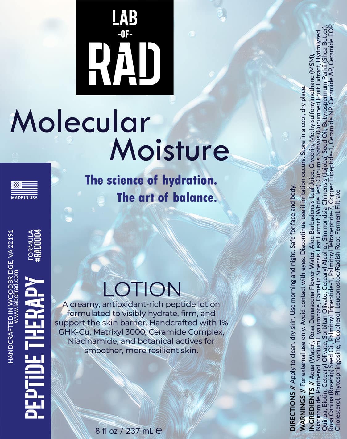 molecular moisture - label