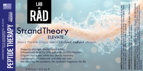 strandtheory elevate hair mist - label